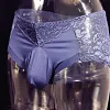 Light luxury men's breathable lace sexy large size U-shaped bag underwear shorts