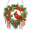 DIY Special Shaped Diamond Painting Wall Decor Wreath Hanging Kit(Cardinal)