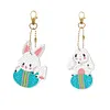 2PCS/SET 5D DIY Diamond Painting Double-side Special Drills Keychain Slap Luminous Kits