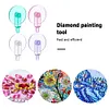 6pcs Colorful Point Drill Pen Scroll Wheel Easy 5D Diamond Painting Roller