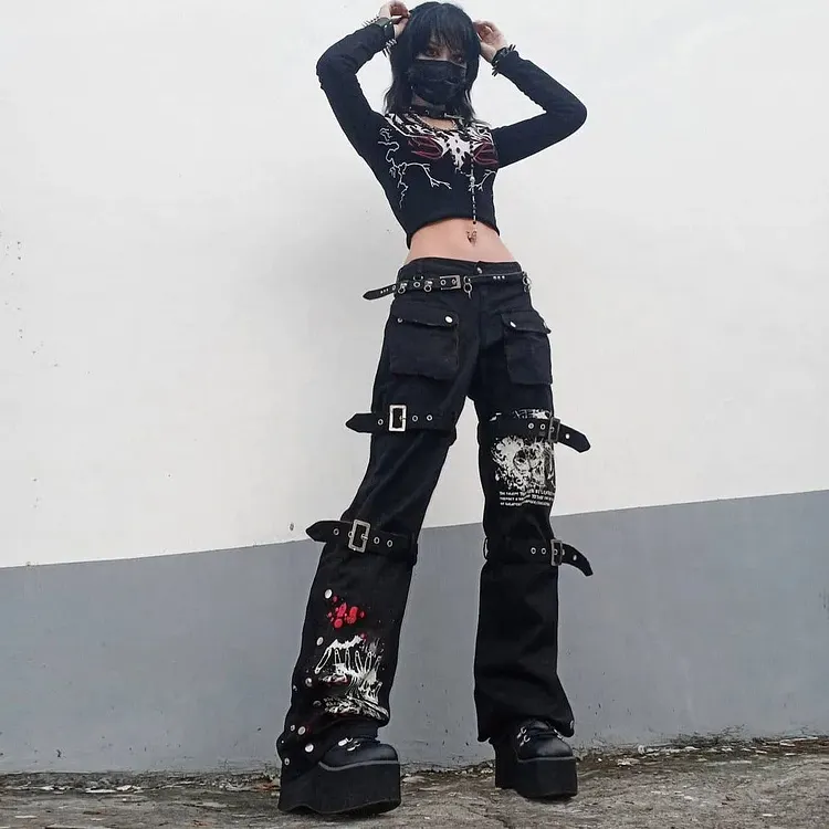 Print Street Style Pants