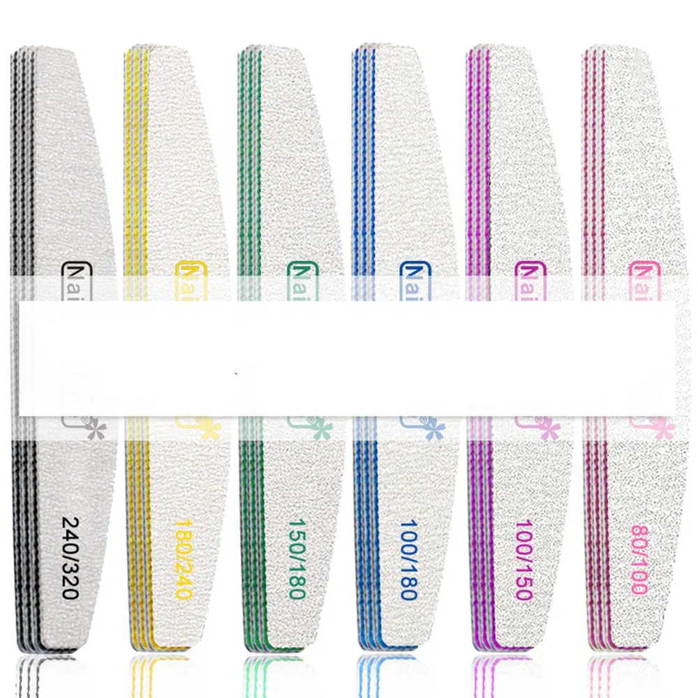 1Pcs Hot sale Wooden Nail Files Sanding Buffer Double Sided Nail Care Portable Professional Pedicure Manicure Beauty Tool