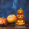 >SALE<2D Flat Wooden Halloween Pumpkin DIY Diamond Painting Desktop Decorations Decor