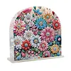 Acrylic Napkin Holder Diamond Painting Kit for Home Table Decor (Flower Cluster)