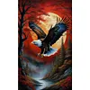 (Big Size)Eagle - 11CT Stamped Cross Stitch - 40*65cm - Animal