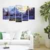 (US Local)5D DIY Full Drill Big Size Diamond Painting Snow Mountain Embroidery Mosaic Kit 95*45cm
