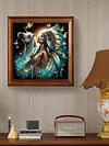 (US Local)Paint By Numbers Kit On Canvas DIY Oil Art Girl Picture Home Wall Decor40x40cm