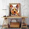11CT Stamped Dog - Cross Stitch 36*46cm/14.17*18.11in