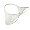 Men's Lace Thong Sexy Low Rise T-back G-string with Adjustable Stretch Waistband Comfortable Men's Thong Underwear