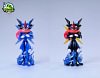 1/20 Scale World Zukan Ash's Greninja & Greninja - Pokemon Resin Statue - PoPoWa Studio