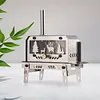 Mini Tent Stove with Chimney Stainless Steel Aroma Diffuser for Outdoor Camping