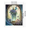 (Big Size) Vase And Butterfly In Garden - 14CT Stamped Cross Stitch 50*60cm/19.69*23.62in