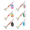 16Pcs Metal Spoon Spinner Fishing Lure Spoonbait Crankbaits for Bass Pike Trout