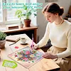(Pre-Framed)Flower Cross-Special Shape Diamond Painting Kit(29x29cm)