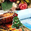 Christmas Tree Beaded Counted Embroidery Kit DIY Cross Stitch Keychain Kit