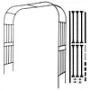 [US Local Warehouse] 7.87ft Garden Arch Trellis for Climbing Plants Metal Arch Frame Pumpkin Archway Outdoor Garden Arbors and Arches for Halloween Christmas Birthday Party Baby Shower Decoration (300x240x50cm)