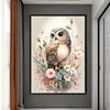 Flower Owl-11CT Stamped Cross Stitch 40*60cm(Big Size)