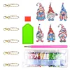 6Pcs DIY Diamond Painting Flag Goblin Keychain