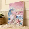 Beach and Waves DIY Pearl Painting Kit with Frame 30x40cm Pearl Gem Paintings Picture Arts Craft for Adults Beginners Gift Home Wall Decor