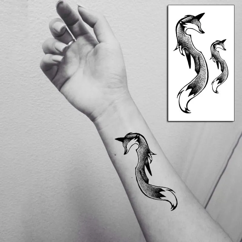 Water Transfer Tattoo Sexy Running Horse Anime Tattoo Body Art Waterproof Temporary Fake Flash Tattoo for Man Woman 10.5*6cm