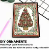 (US Local)Christmas Tree Special Shaped Diamond Painting Journal Notebook for Adults