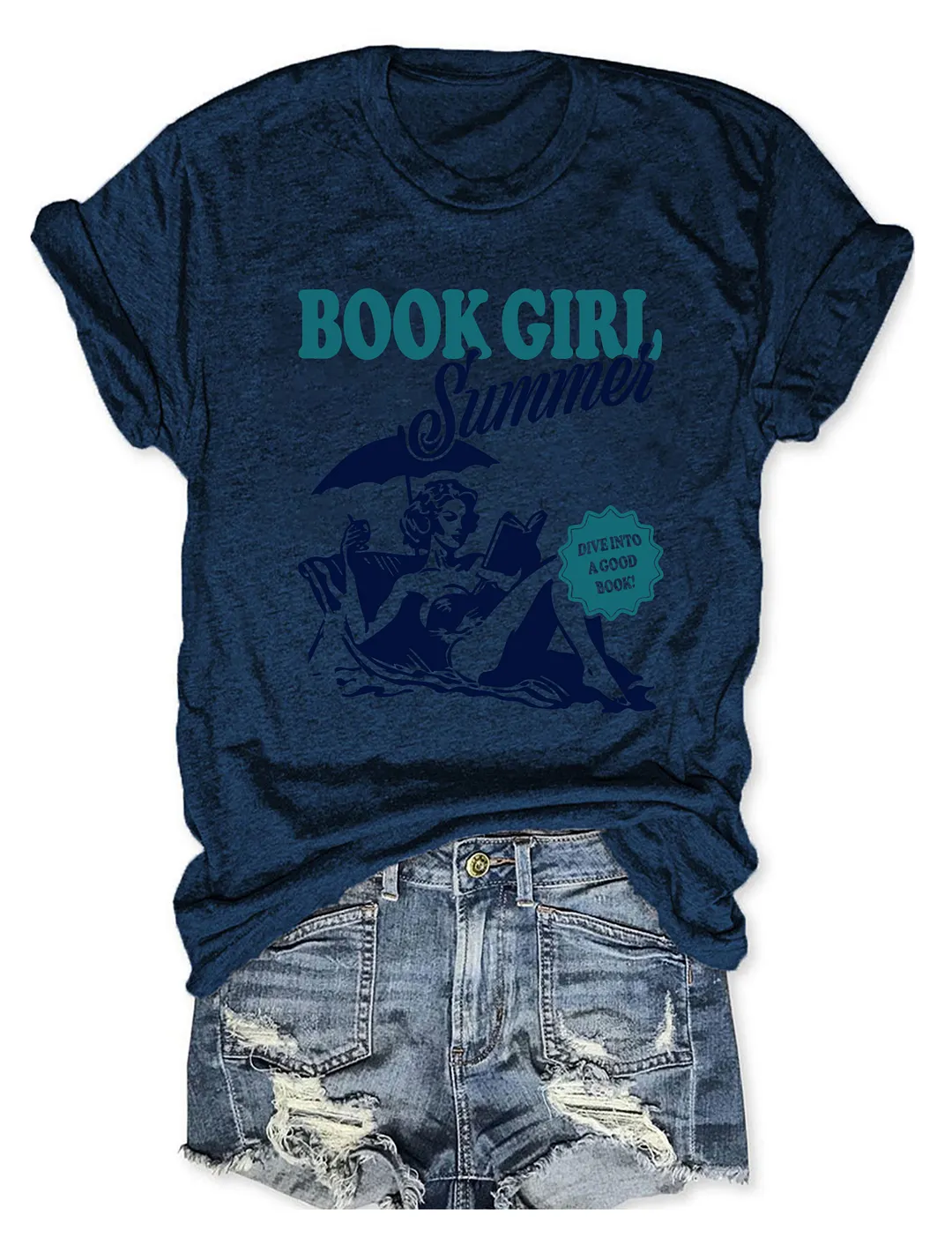 Book Girl Summer T-Shirt
