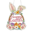 Easter Rabbit DIY Acrylic Special Shape Drill Diamond Art Hanging Decor Kits
