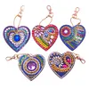 5pcs DIY Diamond Painting Keychain Full Drill Bag Love Hanging Ornaments