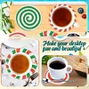 8Pcs Diamond Painting Wooden Candy Coaster Diamond Art Kit w/ Holder No-Slip Decor