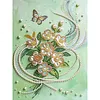 A Bouquet of Flowers DIY Pearl Painting Kit with Frame 30x40cm Pearl Gem Paintings Picture Arts Craft for Adults Beginners Gift Home Wall Decor