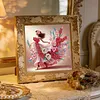 Floral Skirt Girl-Partial Special Shaped Diamond painting 30*30CM
