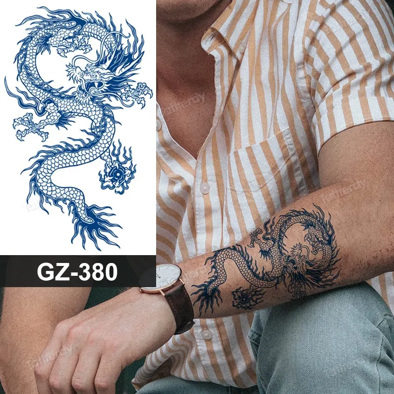 juice long lasting tatto sticker wings angel moon sun compass dragon fake tattoo waterproof transfer tatouage temporaire femme
