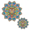 Diamond Painting Double-Layer Owl Mandala Refrigerator Magnet 360 Rotating Magnetic Refrigerator Sticker