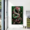>SALE<5D DIY Full Square Drill Diamond Painting Dragon Kit Home Decoration Art Craft