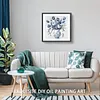 (US Local)Paint By Numbers Kit On Canvas DIY Oil Art Vase Picture Home Decor40x40cm