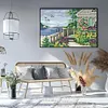 Waterfront Villa-14CT Stamped Cross Stitch 38*27cm/14.96*10.63in