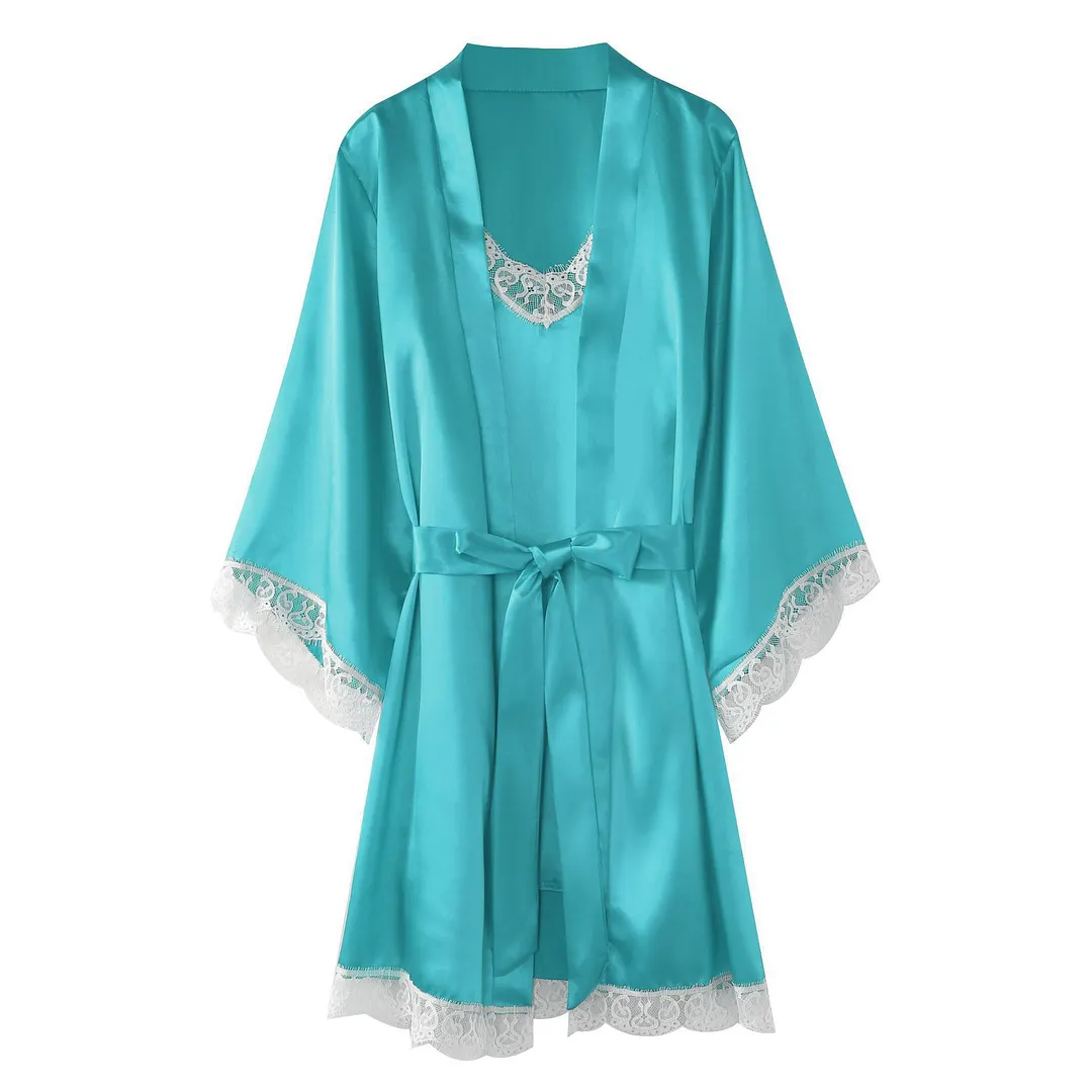 Churchf New Stitling Elastic Lady Pyjamas Jersey With Pyjab Pajamas Set Solid Color Home Size
