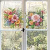 (US Local)2pcs/set 5D DIY Diamond Painting Dots Animal Flower Special Shape Pendant Hanging Craft Kits
