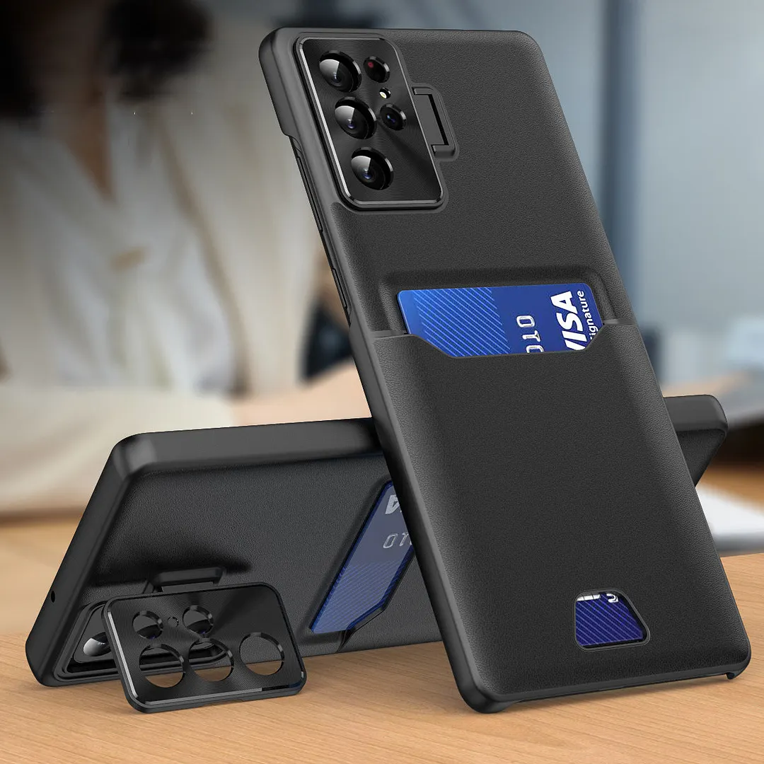 Samsung Card Slot Metal Bracket Phone Case