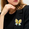 4Pcs Diamond Painting Brooch Diamond Painting Pins Jewelry Kit (Bow Tie)