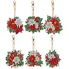 6PCS Diamond Painting Keyring Double Sided Diamond Painting Art Keychain Pendant