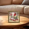 Diamond Painting Wooden Double-Sided Rose and Book Ornaments Kit with Photo Frame Desktop