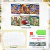 (US Local)6PCS Tiger DIY Diamond Art Greeting Cards Congratulations Cards & Gifts