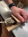 Oyster Knife Shucker Set with Wooden Holder Stainless Steel Oyster Shucking Kit Seafood Tools for Kitchen Restaurant Home Use