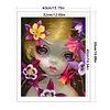 >SALE<Full Embroidery Eco-cotton Thread 11CT Printed Big-Eyed Girl Cross Stitch40x50cm