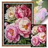 (Multi Style)Peony-Full Embroidery 3 Strands 11CT Stamped Cross Stitch-40*60CM-Large Size
