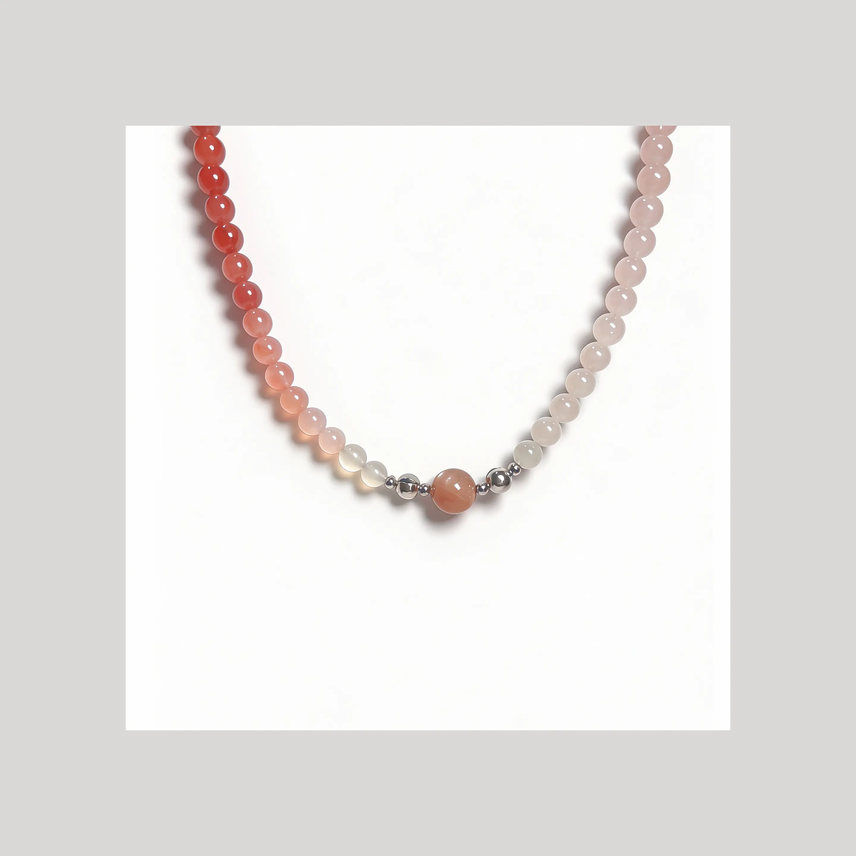 Rose Ember 2-in-1 Magnetic Crystal Set with modular magnetic styling, product view