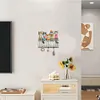 (US Local)Wooden Cat Diamond Art Hanging Hook Rail Diamond Painting Art Craft Wall Hooks