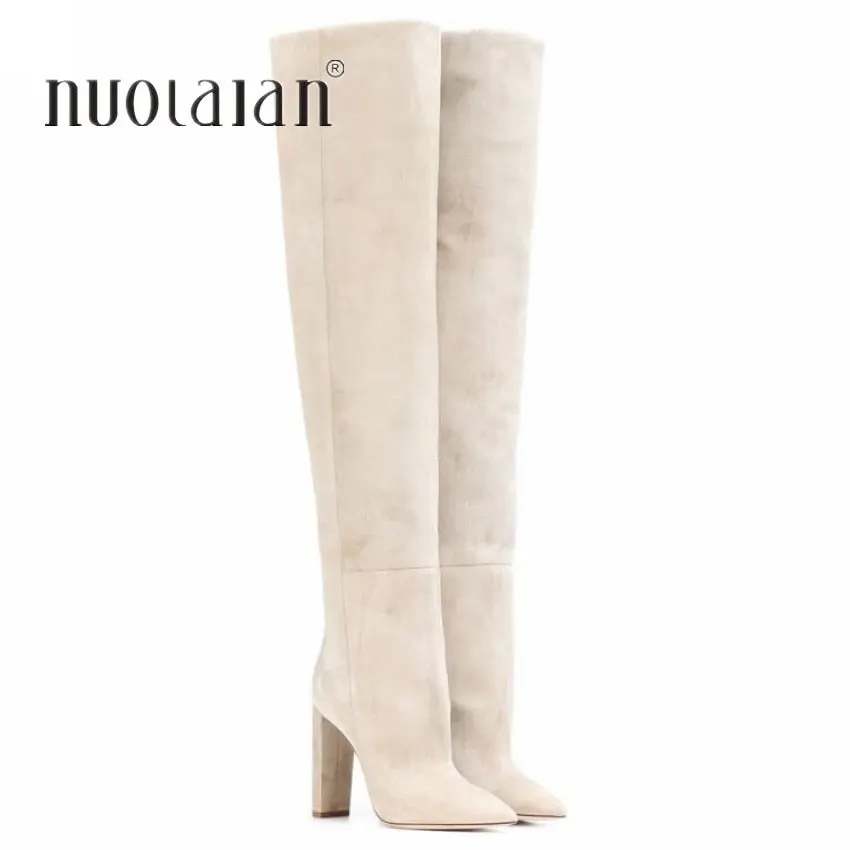 Plus Size 35-42 Over the Knee Boots Women New Design Fur Warm Winter Shoes Women Fashion Thigh High Boots Long Woman Footwear