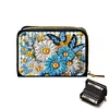 (US Local)Flower 5D DIY Diamond Painting Wallet Diamond Painting Card Holder Coin Purse